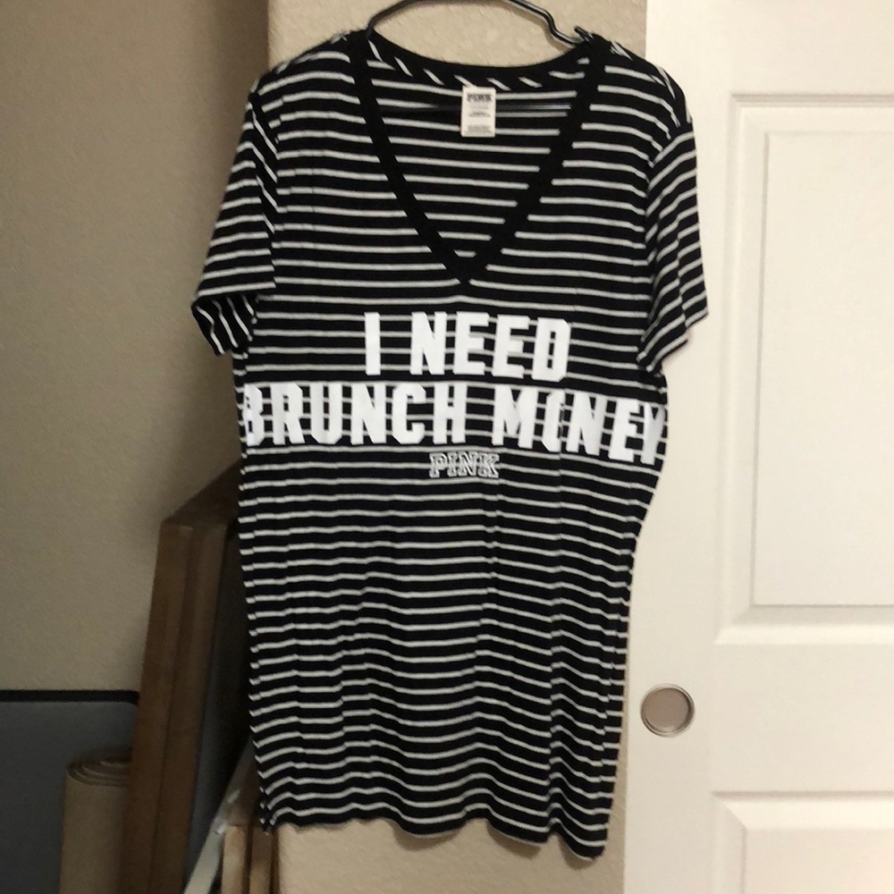 PINK Victoria’s Secret striped sleep shirt